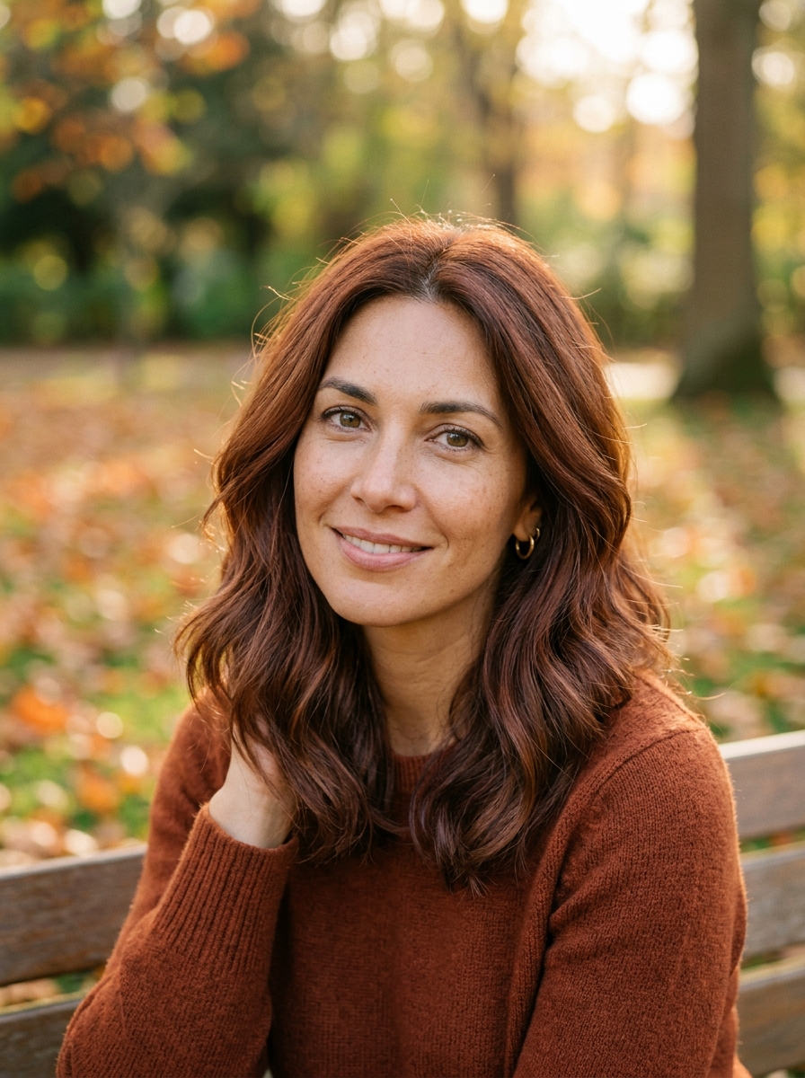 Soft Copper Brown als Herbst Haarfarben Inspiration 2026